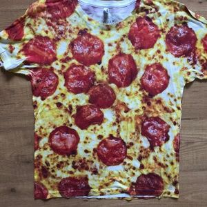 All Over Pizza Print Shirt